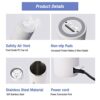 Temperature Control Travel Kettle, 380ML Portable Electric Kettle Cup with LCD Display, 4 Stage Temperature Adjustment,Automatic Shut Off Electri