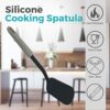 Blissify Cooking Shovel for Non-Stick Cookware (Pack of 2) - Silicone Spatula with Hanging Hole - Flexible Edges for Perfect Flipping - Compact &