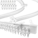 UrbanRed Flexible Bendable Ceiling Curtain Track, 5 Meters (16.4FT), Ceiling Track Ceiling Mount for Curtain Rail with Track Curtain System, RV C