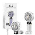 Riokko Handheld Fan, Portable Fan Rechargeable 4000 mAh with 5 Speeds, Small USB Electric Pocket Fan for Office/Outdoor/Sport/Home/Travel/Camping