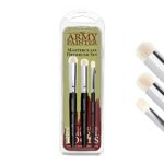 The Army Painter Masterclass Drybrush Set, 3 Sizes Hobby Drybrushes, Goat Hair Brush Set: 15mm Mighty Drybrush, 12mm Moderate Drybrush, 7mm Minia