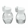 Metaltex Glass Salt and Pepper Set, 40ml, White