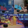 Train Night Light, 3D Illusion Lamp for Kids, 16 Colors Changing with Remote Control Dim Function, Creative Birthday Xmas Gifts for Kids Boys Bed