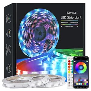 Led Strip Light 20m, Led Lights with Music Sync, RGB Smart Led Strip Lights with Remote and APP Control, Led Lights for Bedroom, Led Light Strips
