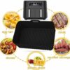 Silicone Air Fryer Liner for Ninja Dual, 2PCS Air Fryer Accessories Reusable AirFryer Silicone Liner Compatible with Ninja, Salter, Tower and Oth