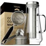 𝗪𝗜𝗡𝗡𝗘𝗥 𝟮𝟬𝟮𝟯* Cold Brew Coffee Maker - Iced Coffee Maker, Cold Brew Pitcher, Cold Brew Maker, Ice Coffee Maker w/ Coffee Scoop & Tea Filter, Thick