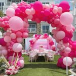 DUGEHO Balloon Arch Kit,Pink Balloons,116 PCS Balloon Arch Garland Kit,Metal Balloons for Christmas Decorations Birthday Wedding Anniversary Part