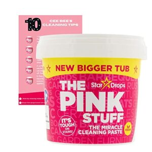 Cee Bee's Groceries Cleaning Products Bundle includes The Pink Stuff Miracle Cleaning Paste Multi Purpose 850g with Cee Bee's Cleaning Tip Card