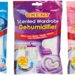 Set of 3 Scented Hanging Wardrobe Dehumidifiers Damp Mould Condensation Control (Rose,Lavender,Fresh Linen) (CKENT)