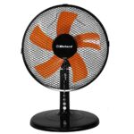 Belaco 12inch Table Fan Desk Fan with 3 Speed Oscillating cooling fan Stand Fan floor fan Low Noise Strong Resistant Base high protective mesh gr