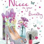 Regal Publishing C80186 Birthday Card Niece - 9 x 6 inches, red|grey|beige|peach|pink