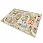 TYKTZXY Kid Rug Playmat for Toy Cars, Play Area Carpet with Rubber Backing, for Children Bedroom Play Room 80cm×120cm(2'7"×3'11")