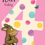 The Gruffalo GR005 4th Birthday Card Multi Colour, 178x128mm