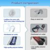 Allucky Bladeless Necklace Fan,Hands Free Bladeless Hanging Sport Fan Portable Neck Fan,Mini Neck-Hanging Double Fan Lazy Neckband Fan For Indoor