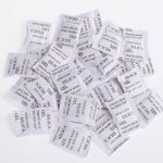 Tongdejing 200pcs Desiccant Bags, 1g Moistureproof Silica Gel Sachet Packet Moisture Damp Absorber Dehumidifier Mildew Odors Multipurpose for Shi