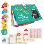 Willa Flare Air Fryer Cheat Sheet Magnetic Recipe Cook Book | Large Magnet Stays On Fridge | Over 80 Foods and 6 Bonus Stickers Making Weekday Me
