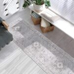 Vernal Sierra Machine washable, Non Shedding, Non Slip Runner Rug for Living Room, Bedroom, Dining Room, Hallway, Kitchen, Pet Friendly, Grey/Blu