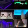 Battery Powered Led Strip Lights with Remote, Self-Adhesive, Cuttable, Waterproof, 6.56FT 60Led RGB Strip Lights for TV Kitchen Cupboard Bedroom