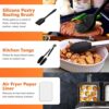 Air Fryer Rack, Multi-Purpose Air Fryer Accessories for Dual Basket Air Fryer, Including Double Layer Rack, Grilling Rack with 4 Skewers, 100Pcs