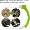 3 in 1 Grout Brush, Green Tile Cleaner Brush, and Grout Cleaner for Bathroom Tiles and Kitchen Wash Basin with Handle for Deep Cleaning- Shower C