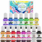 Epoxy Resin Pigment - 15 Colour Liquid Epoxy Resin Dye - Highly Concentrated Epoxy Resin Colourant for Resin Colour Art, DIY Crafts Making Suppli