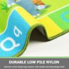 Capslpad Kids Play Rug for Playroom 160x100cm Non Slip Kids Rug with ABC Alphabet Numbers Animals Educational Learning Area Rug Washable Kids Pla