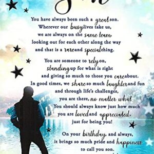 To A Special Son Birthday Card - Size 6" X 9"