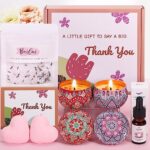 Thank You Pamper Gifts for Women Birthday, Small Thank You Gifts for Women Colleague Thanks Hampers Gift Baskets for Her, Christmas Thank You Gif
