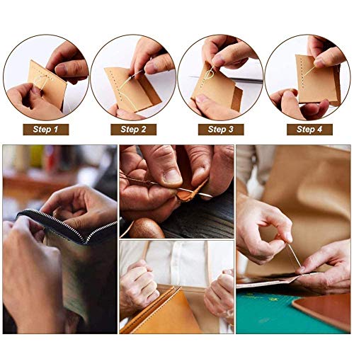 Yontree 17 Upholstery Needle and Thread Kit, Heavy Duty Nylon Thread and  Needle, Curved Sewing Needle with Strong Thread for Canvas Leather Carpet  (Brown Black White) – BigaMart