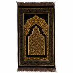 homeart Muslim Prayer Rug, Soft Plush Thin Islamic Prayer Mat, Janamaz, Sajada, Praying Carpet, Islamic Gift for Men & Women, Ramadan Eid Hajj Gi
