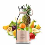 Slenderblender Portable Fruity Bullet Blender | Personal Blender Bottle with 4 Stainless Sharp Blades | A Blend of Luxury and Utility (Pink)