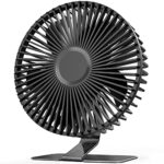 6 inch USB Desk Fan, Strong Airflow, 4 Speeds, Ultra-quiet, 90° Rotation for Better Cooling, Portable Mini Powerful Desktop Fan, Small Cooling Fa