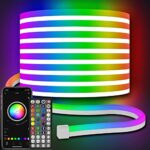 AILBTON 10m Led Neon Rope Lights,Flexible Led Rope Lights,Control with App/Remote,Multiple Modes,IP65 Outdoor RGB Neon Lights Waterproof,Music Sy
