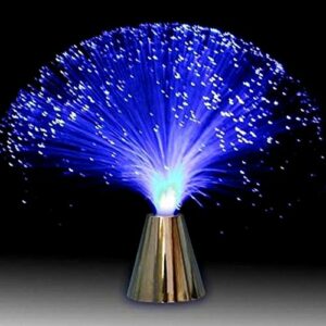 Ssiyiya Fibre Optic Lamp, Multicolor LED Fiber Optic Light Lamp Mood Novelty Lamps Colourful Changing Fibre Fiber Optic Fountain Night Light for