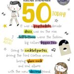 50th 50 In 2023 1973 Year You Were Born Decade To Remember Birthday Card
