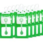 ZOCONE Set of 10 Interior Wardrobe Dehumidifier Hanging Bags for Closets Rooms - Visible Dehumidification Effect, Improve Air Quality Stop Damp M