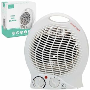 Coselena 2KW Fan Heater with 2 Heat Settings & Cool Function | Portable Heater | Electric Heater | Room Heater with Variable Thermostat | Upright