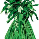 amscan 991365-03 - Green Fringed Foil Balloon Weight - Green, 170 g