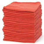 Talvania Shop Towels – Pack of 50 Reusable Cleaning Cloths – Durable Quality – Commercial Grade – 100% Cotton Super Absorbent Shop Rags 13 X 13 –