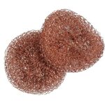 WENKO Copper cleaning sponges Cobi, 2 copper cloths for scratch-free & gentle cleaning against stubborn dirt, for stainless steel, glass ceramics