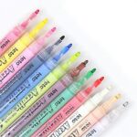 Acrylic Paint Pens - 12 Colours Acrylic for Rock Painting, Ceramic, Porcelain, Glass, Stones, Pebbles, Fabric, Wood & DIY Mug Design(0.7mm Tip)
