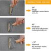 Aniuge 2 Pack Lint Remover, Double Carpet Scraper Manual Brush Tool Shaver Clothes Fuzz Roller Wooden Handle Reusable Mini Lint Cleaner for Pet H
