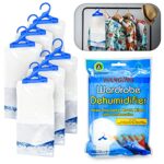 3 x Hanging Wardrobe Dehumidifier Stop Moisture Humid Remover Dehumidifiers for Damp, Mould, Moisture in Bedroom, Bathroom, Basement, Garage, War