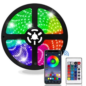 FUPT Led Strip Lights,(2m) Led Light Strips Flexible 5050 RGB Colour Led Lights for Bedroom,TV Music Sync Color Changing Lights for Room Party