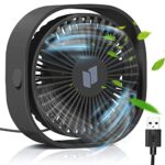 TedGem USB Fan, USB Desk Fan, Portable Mini USB Fan, Fan USB 3 Speeds Adjustable, Desk Fan USB Desk Fan with USB, USB Table Fan Silent Ideal For