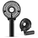 FUNME HandHeld Fan Portable Hand Fan [ LIFETIME SERVICE] with 6 Blades Rechargeable Battery 3 Speeds 180° Foldable Powered Personal Mini Fan Cool