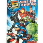 Superhero 5th Birthday Card, Marvel Avengers Boys Birthday Card, 5th Birthday Boy's Marvel Card