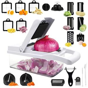 Vegetable Chopper, MQ Chopper Vegetable Cutter Mandoline Slicer Hand Food Chopper for Onion Potato Tomato Fruit with Blades Peeler Egg Separator