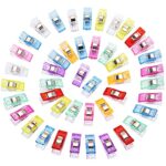Smukdoo Sewing Clips,50 PCS Multipurpose Sewing Quilting Clips Plastic Quilting Crafting Clips,Wonder Clips for Dressmaking Crafting,Assorted Col