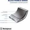 Westinghouse Non Stick Roasting Tin - Ø 30 cm Roasting Tray Oven Dish - Black Marble